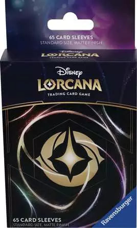 Disney Lorcana TCG Shimmering Skies Set 5 -LORCANA LOGO 65 Card Sleeves