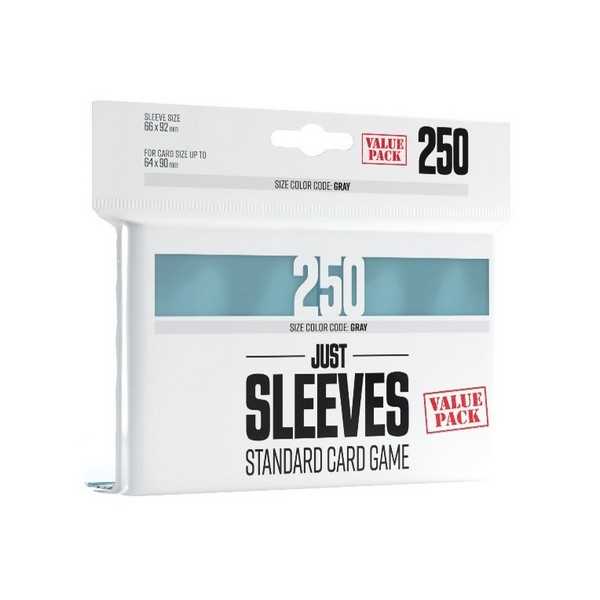 UNIT GAMEGENIC JUST SLEEVES: STANDARD CARD GAME VALUE PACK: CLEAR (250 CT.)