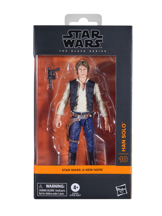 STAR WARS BLACK SERIES 6IN A NEWW HOPE HAN SOLO ACTION FIGURE