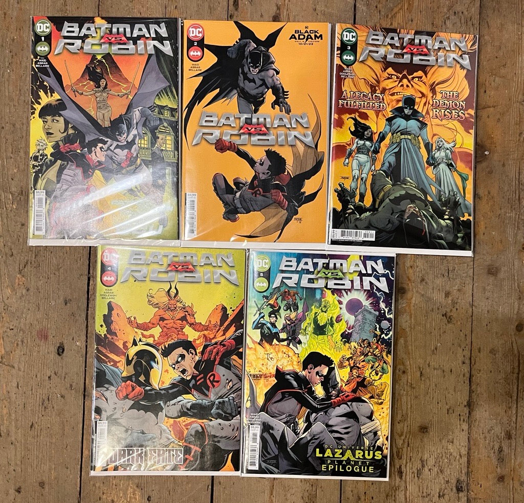 PRE-OWNED FULL SET BATMAN VS ROBIN (2022) ISSUES #1 TO #5