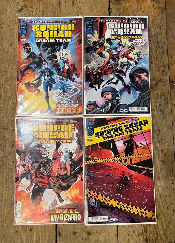 PRE-OWNED FULL SET SUICIDE SQUAD DREAM TEAM ISSUES #1 TO #4