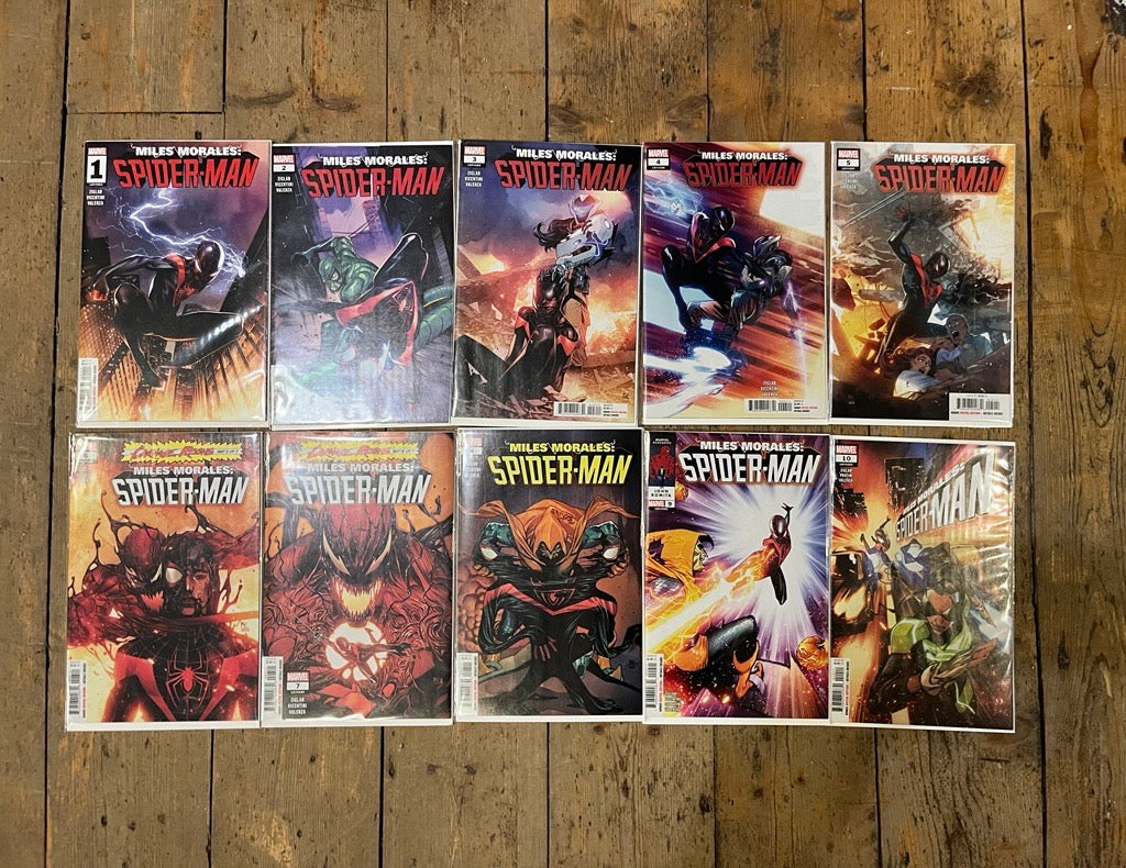 PRE-OWNED MILES MORALES SPIDER-MAN RUN ISSUES #1/2/3/4/5/6/7/8/9/10