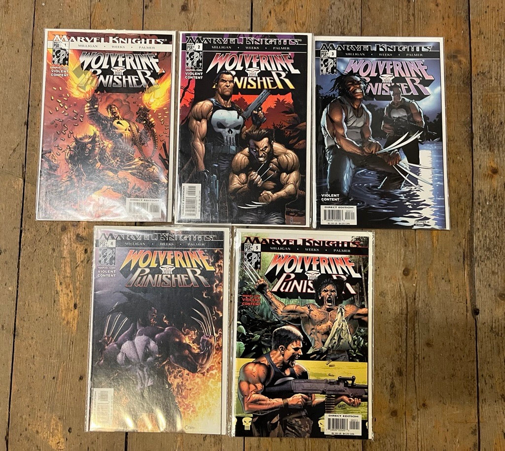 PRE-OWNED FULL SET MARVEL KNIGHTS WOLVERINE PUNISHER ISSUES #1 TO #5 (2004)