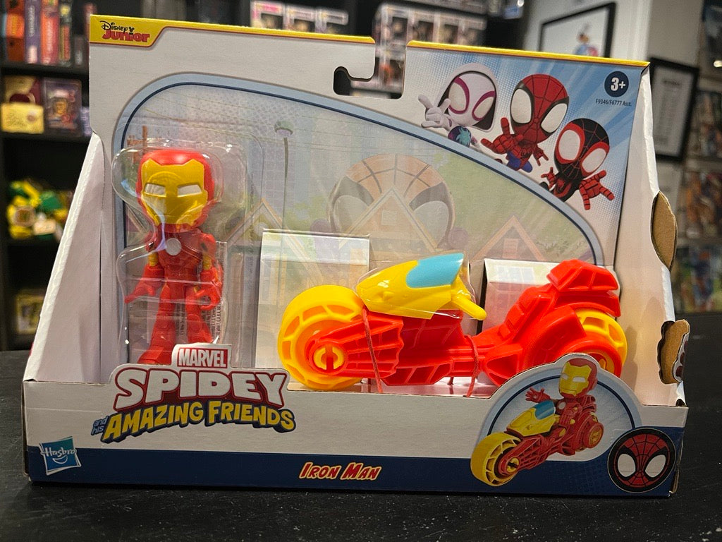 SPIDEY MOTO ACTION FIGURE AND BIKE SPIDEY / MILES / GHOST-SPIDER