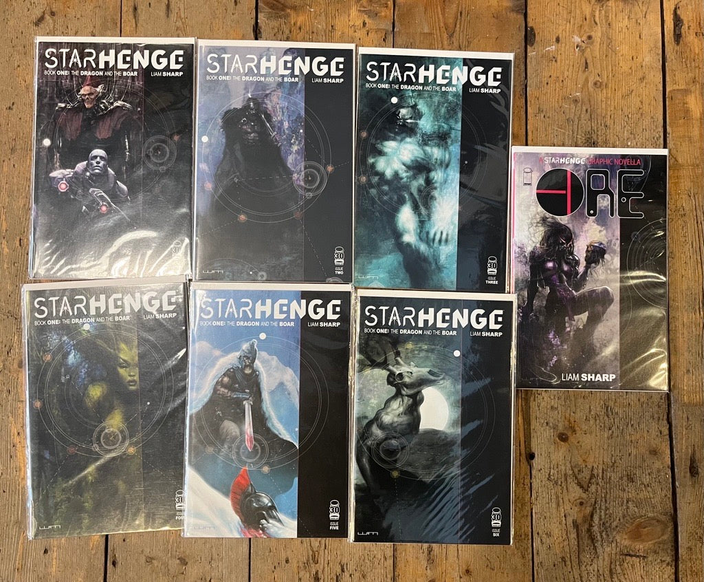 PRE-OWNED FULL SET STARHENGE BOOK ONE: THE DRAGON & THE BOAR #1-#6 PLUS ORE GRPHIC NOVELLA (MATURE) IMAGE COMICS