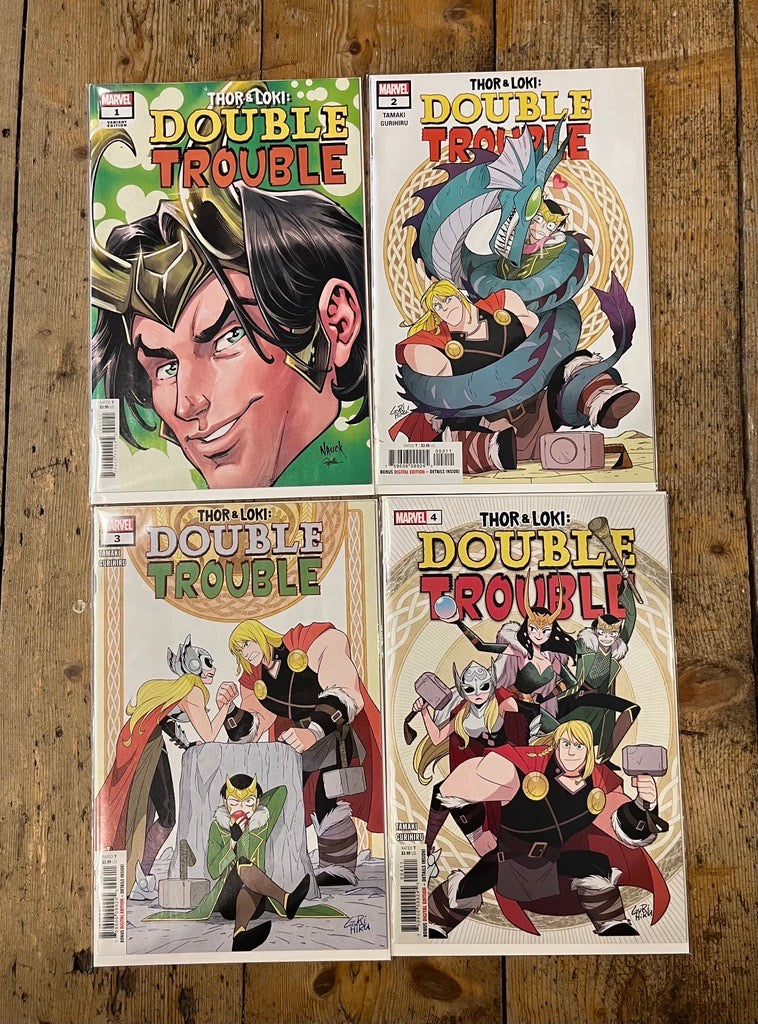 PRE-OWNED FULL SET THOR & LOKI DOUBLE TROUBLE (#1 TO #4) MARVEL