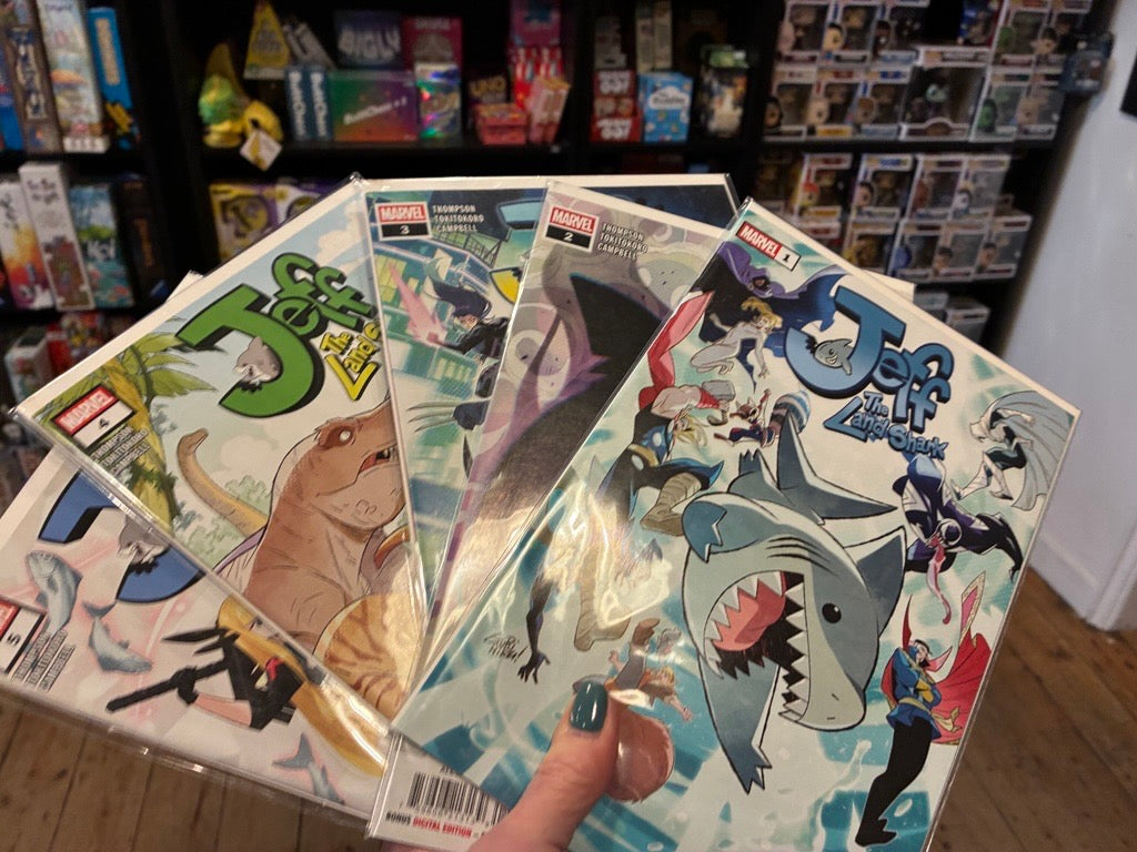 FULL SET PRE-OWNED JEFF THE LAND SHARK #1 TO #5