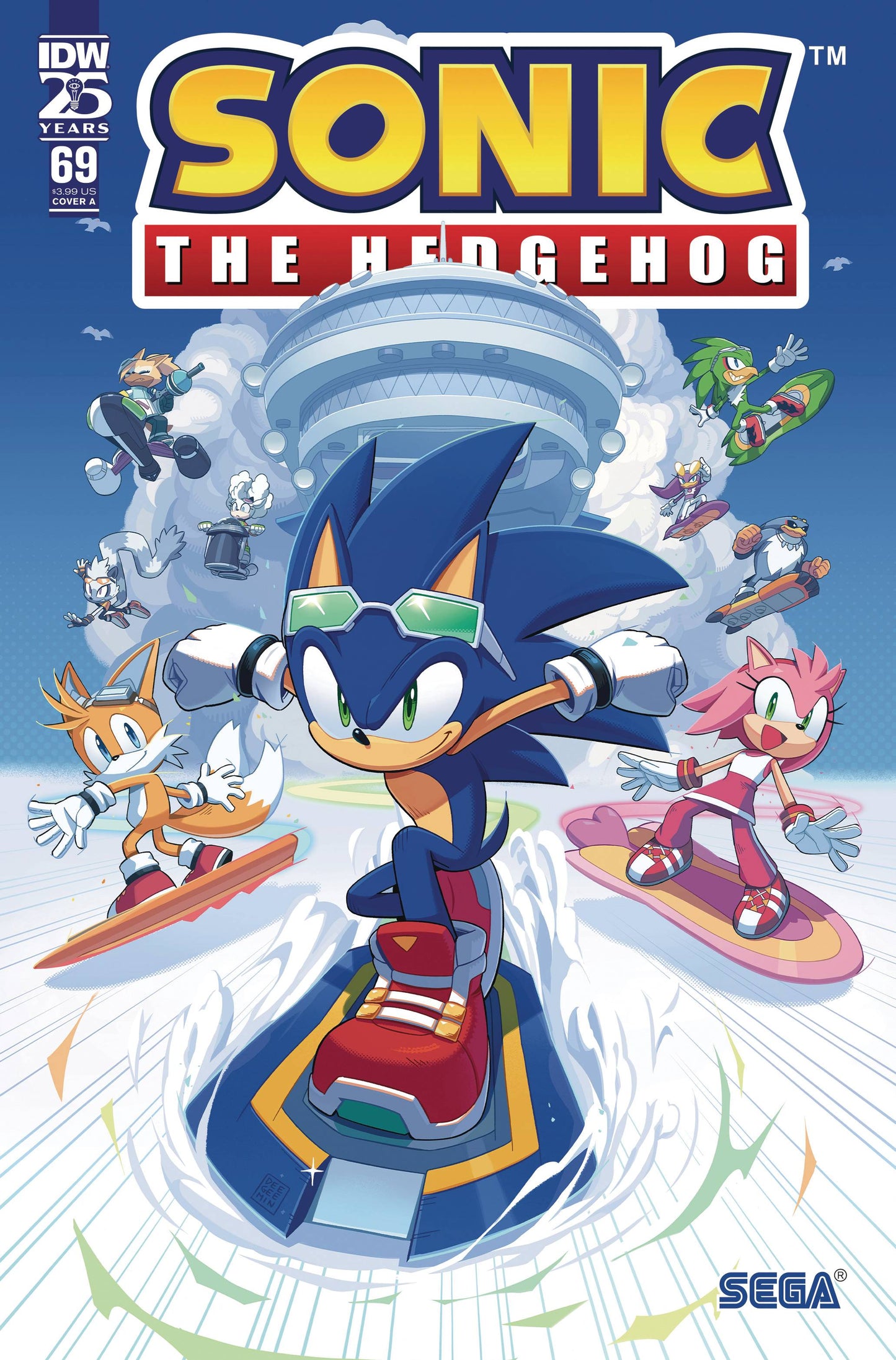 SONIC THE HEDGEHOG #69 COVER A KIM