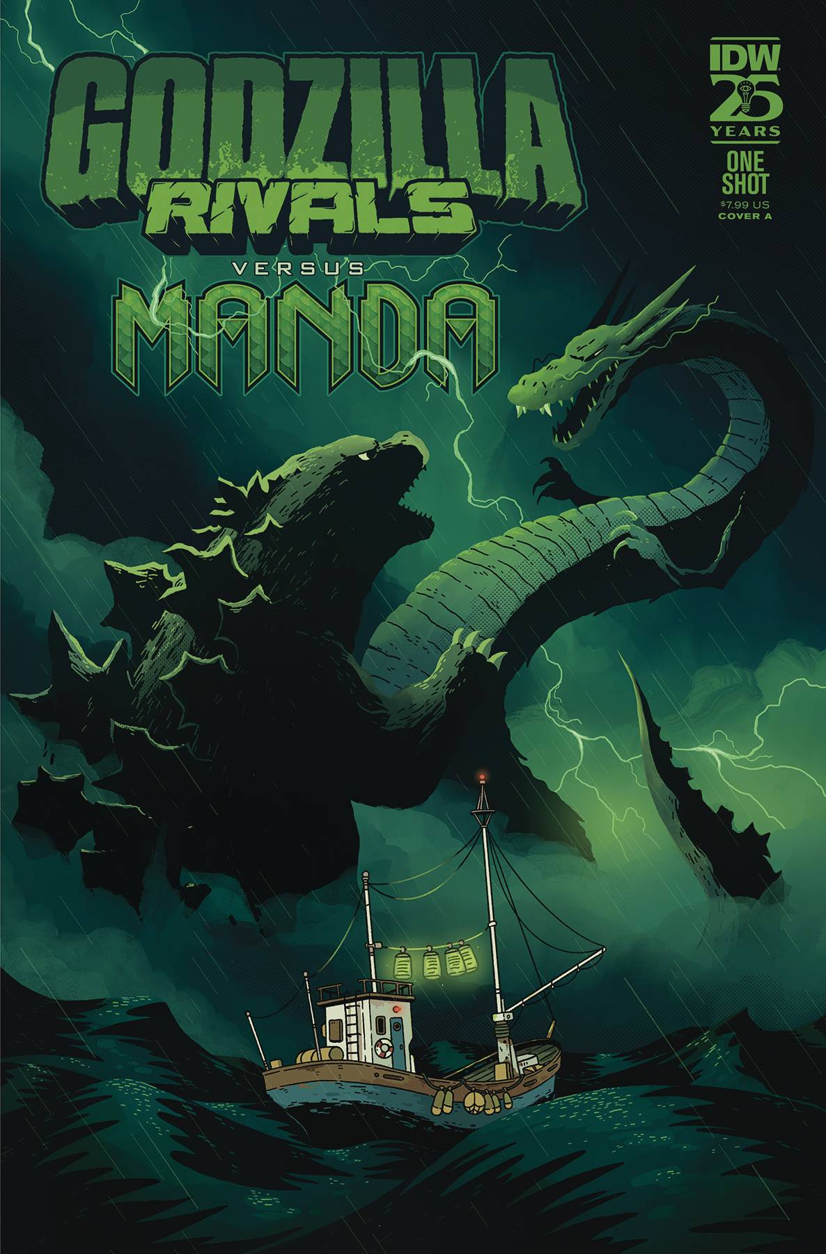 GODZILLA RIVALS VS MANDA #1 COVER A LAWRENCE