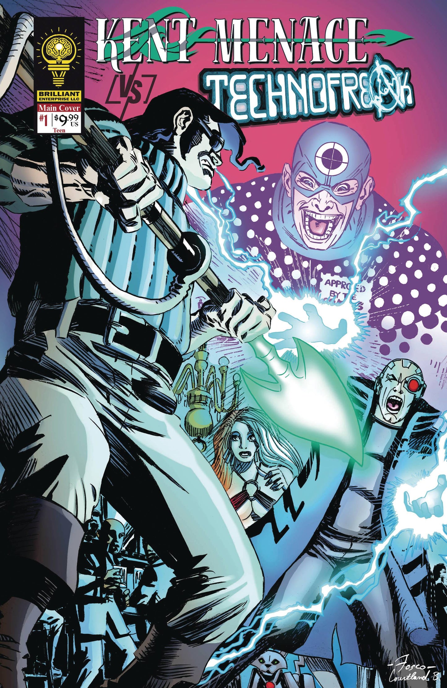 KENT MENACE VS TECHNOFREAK #1 FOSCO CVR (MR)