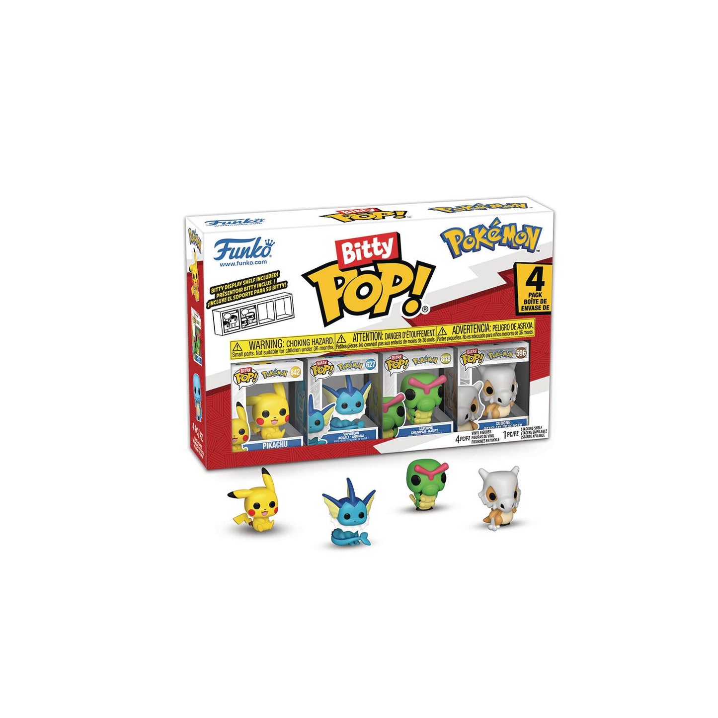 BITTY POP POKEMON PIKACHU 4 PACK