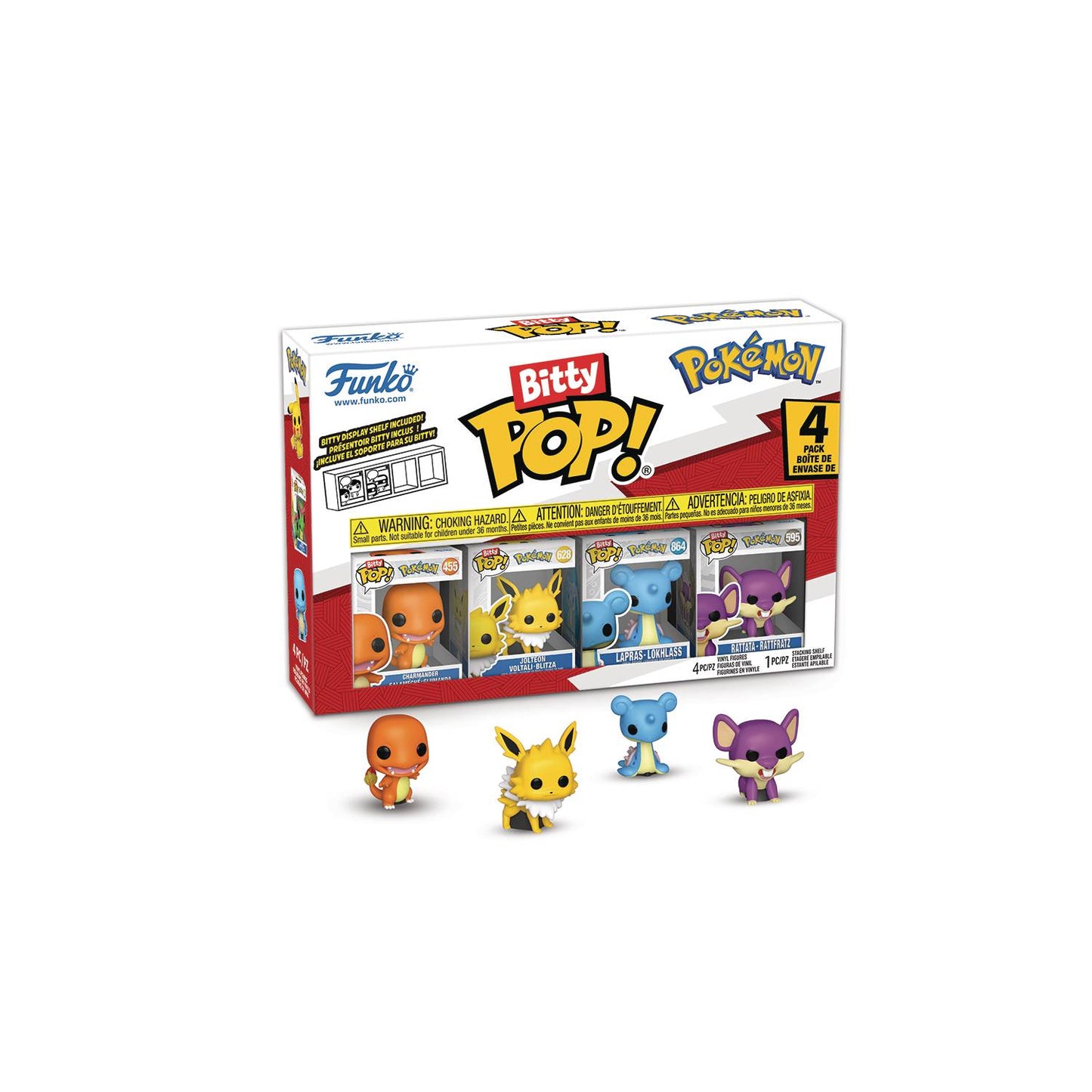 BITTY POP POKEMON CHARMANDER 4 PACK