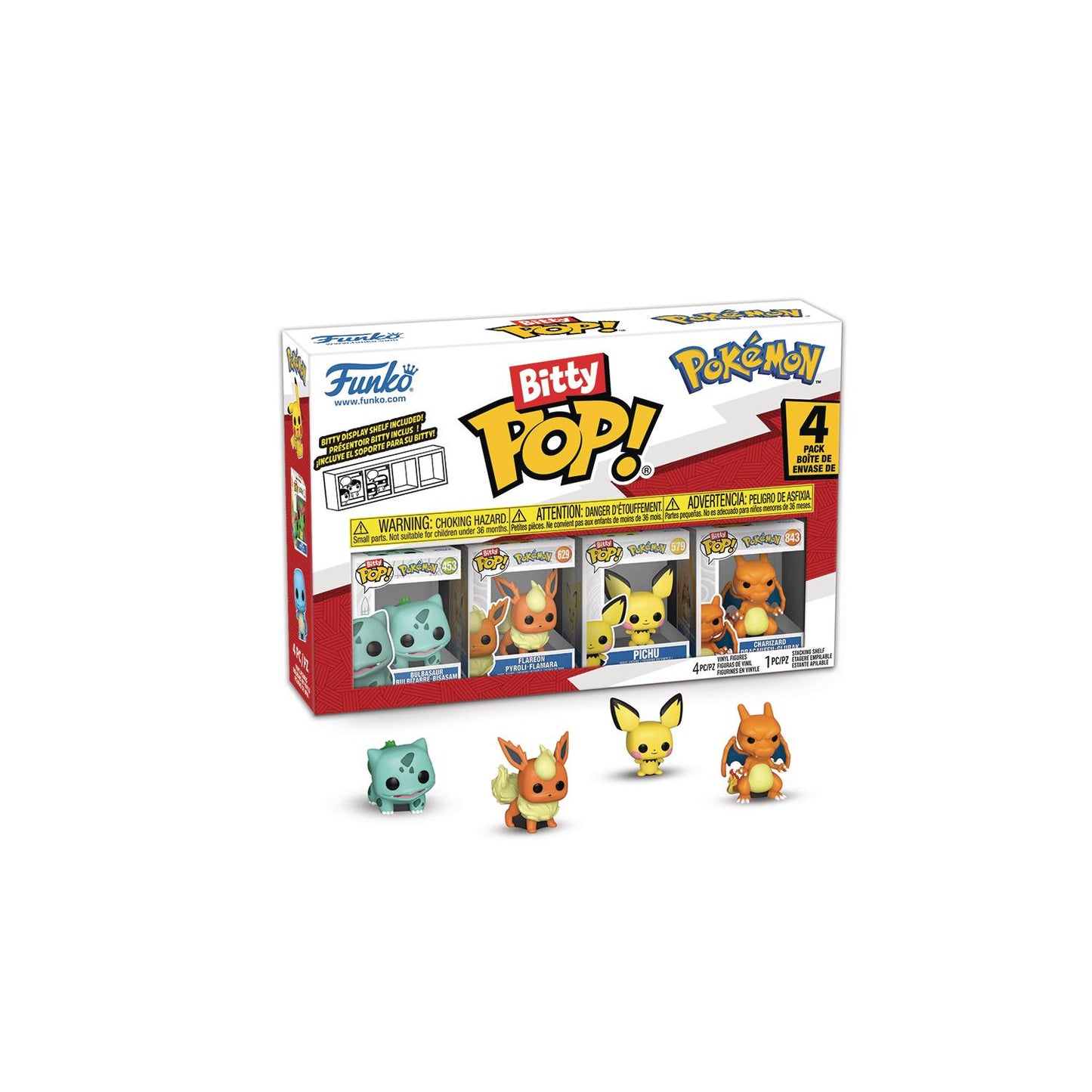 BITTY POP POKEMON BULBASAUR 4 PACK