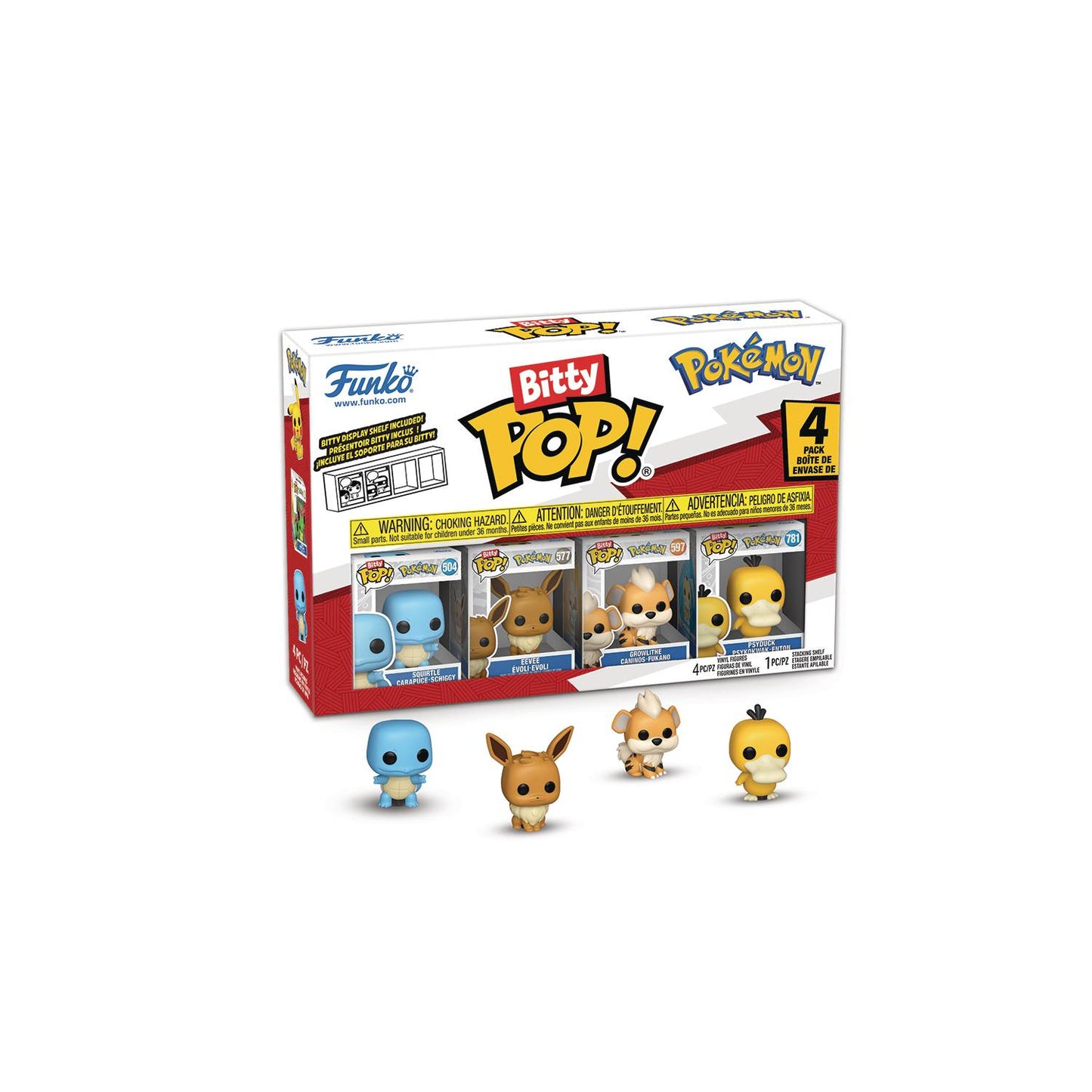 BITTY POP POKEMON SQUIRTLE 4 PACK