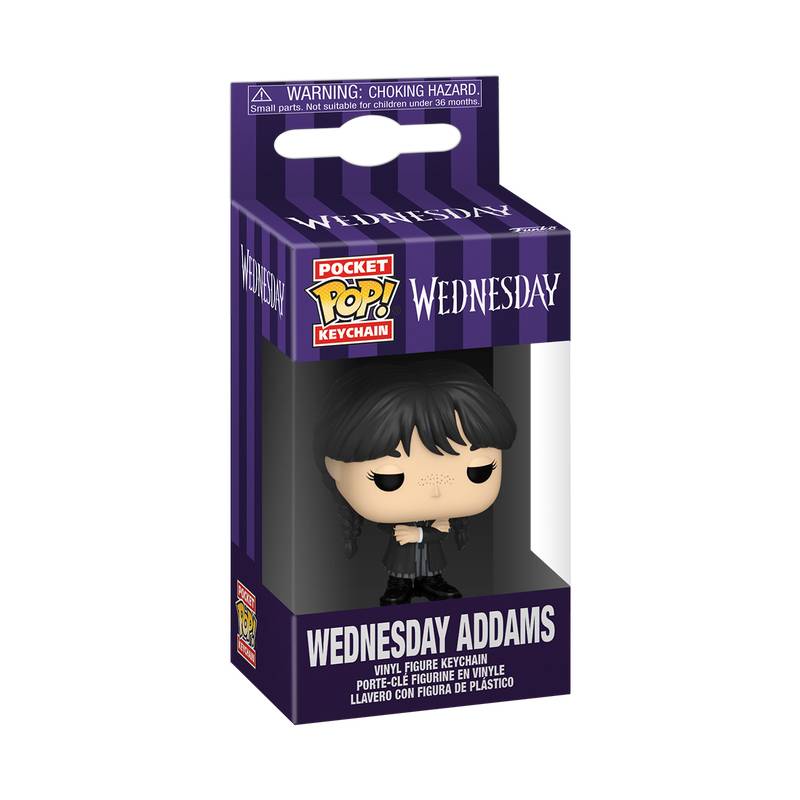 POP KEYCHAIN WEDNESDAY S2 POP 1 FIGURE WEDNESDAY ADDAMS
