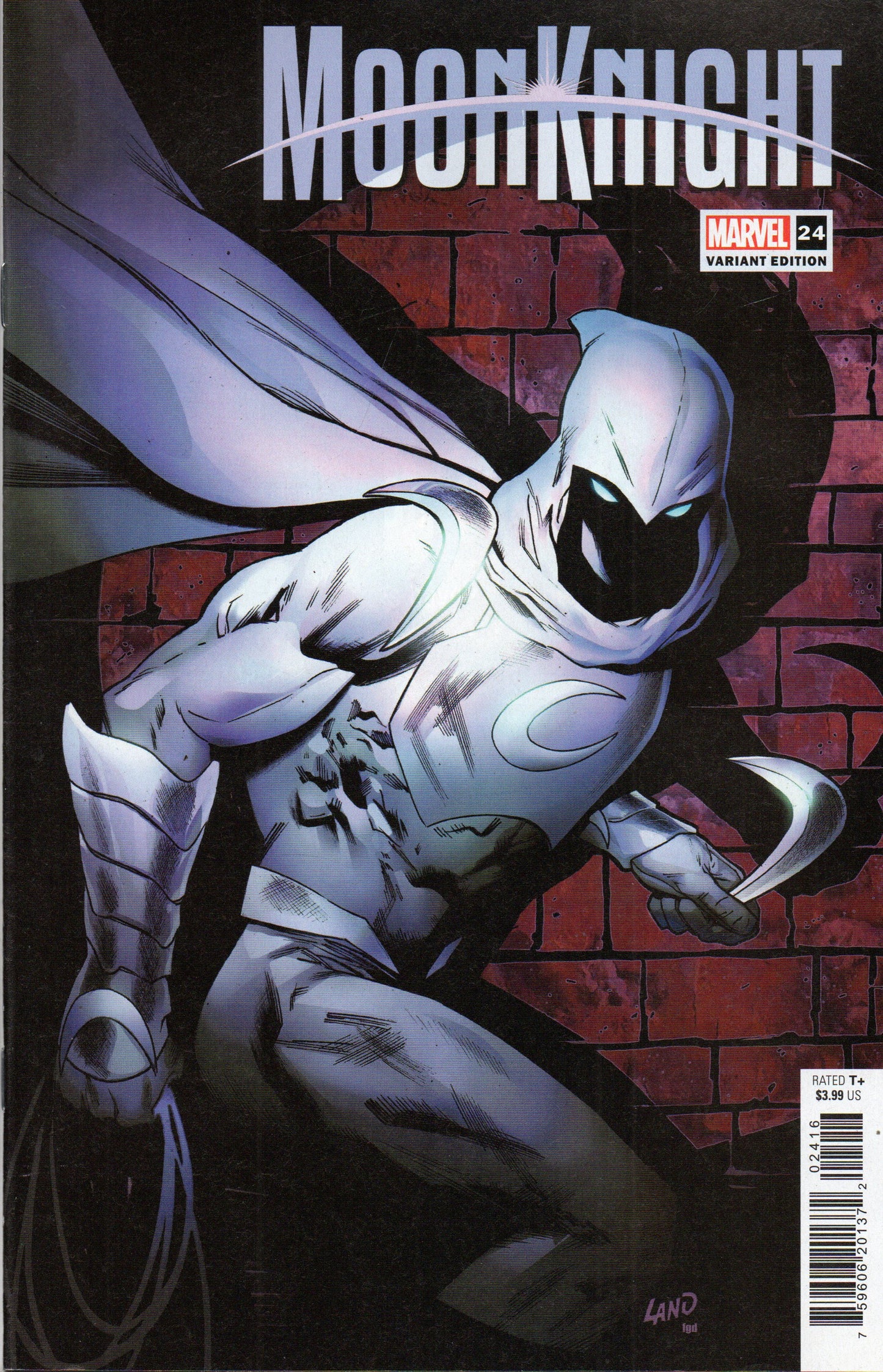 MOON KNIGHT #24 1:25 GREG LAND VARIANT