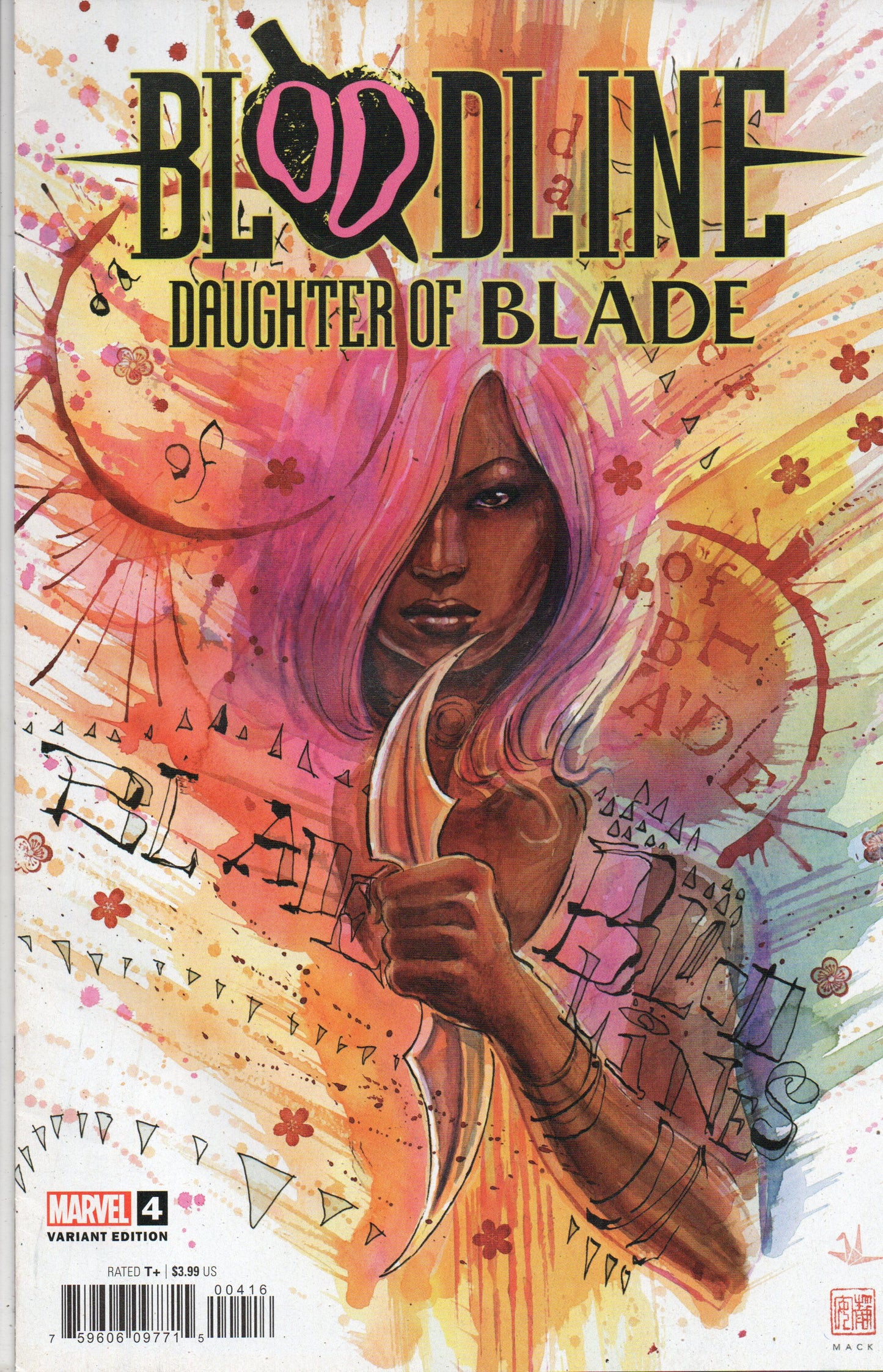 BLOODLINE DAUGHTER OF BLADE #4 1:25 MACK VARIANT