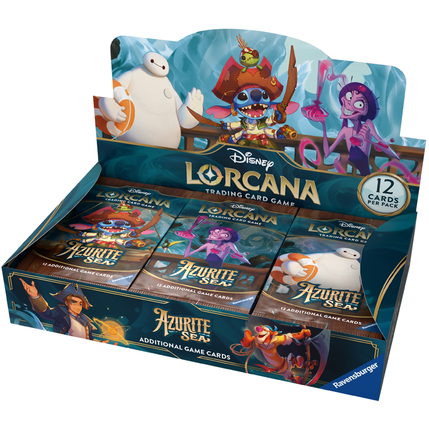 DISNEY LORCANA SET 6 - Azurite Sea - FULL SEALED BOOSTER BOX (24 PACKS)