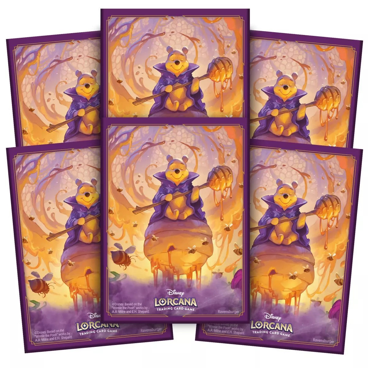 Disney Lorcana TCG Azurite Sea Set 6 - Pooh 65 Card Sleeves
