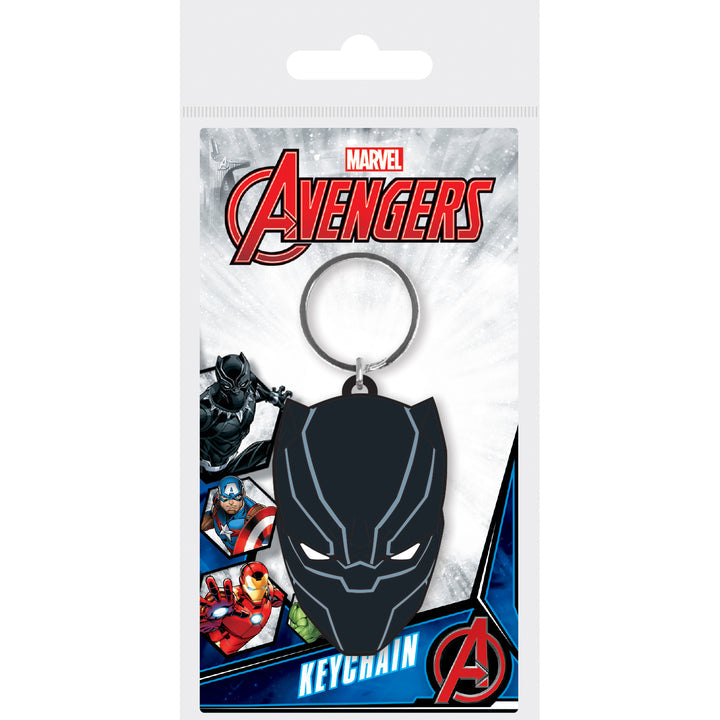 BLACK PANTHER RUBBER KEYCHAIN