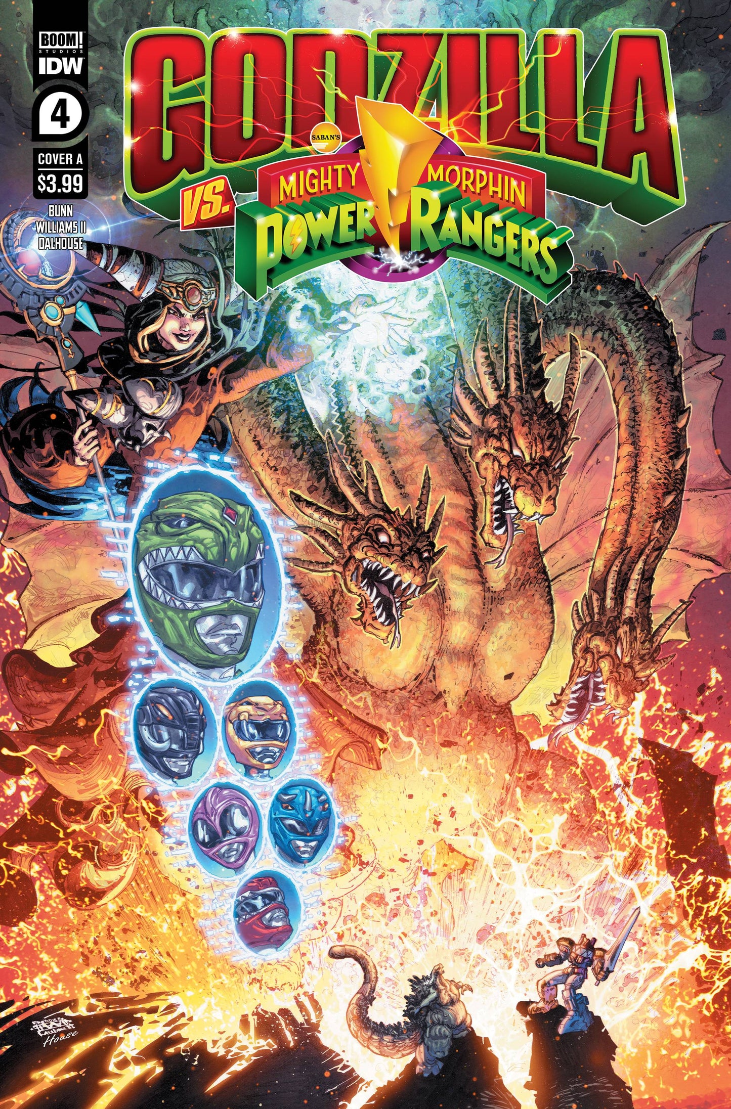 GODZILLA VS MMPR #4 (OF 5) CVR A FREDDIE WILLIAMS II