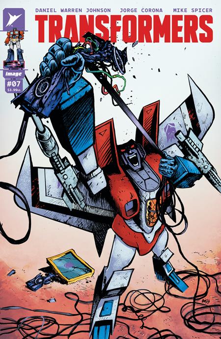 TRANSFORMERS #7 COVER A DANIEL WARREN JOHNSON & MIKE SPICER