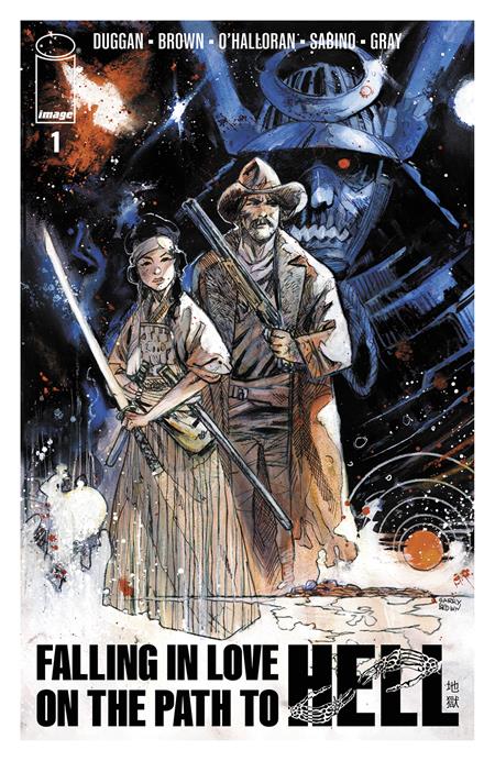 FALLING IN LOVE ON THE PATH TO HELL #1 COVER A GARRY BROWN (MR)