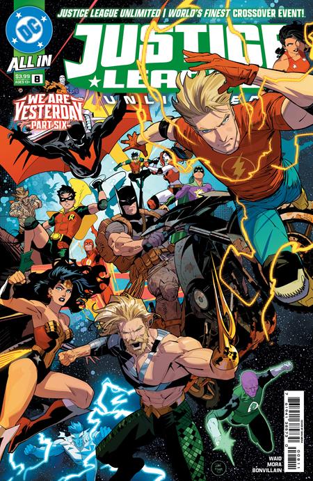 JUSTICE LEAGUE UNLIMITED #8 COVER A DAN MORA CONNECTING (WE ARE YESTERDAY)