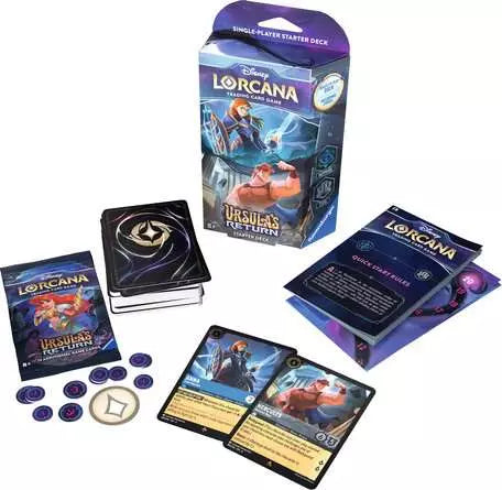 DISNEY LORCANA SET 4 - URSULA'S RETURN  - STARTER DECK SAPPHIRE & STEEL