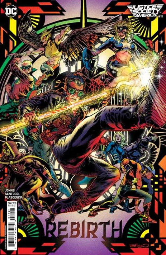 JUSTICE SOCIETY OF AMERICA #11 (OF 12) COVER B TONY HARRIS CARD STOCK VARIANT (RES)