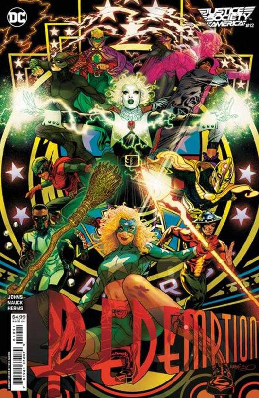 JUSTICE SOCIETY OF AMERICA #12 (OF 12) COVER B TONY HARRIS CARD STOCK VARIANT