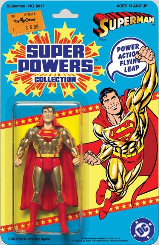 SUPERMAN #17 COVER E JASON GEYER & ALEX SAVIUK DC SUPER POWERS CARD STOCK VARIANT (ABSOLUTE POWER)