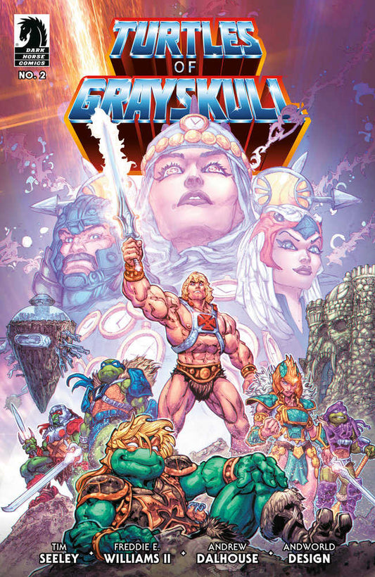 MASTERS OF UNIVERSE TEENAGE MUTANT NINJA TURTLES TURTLES OF GRAYSKULL #2 COVER A WILLI