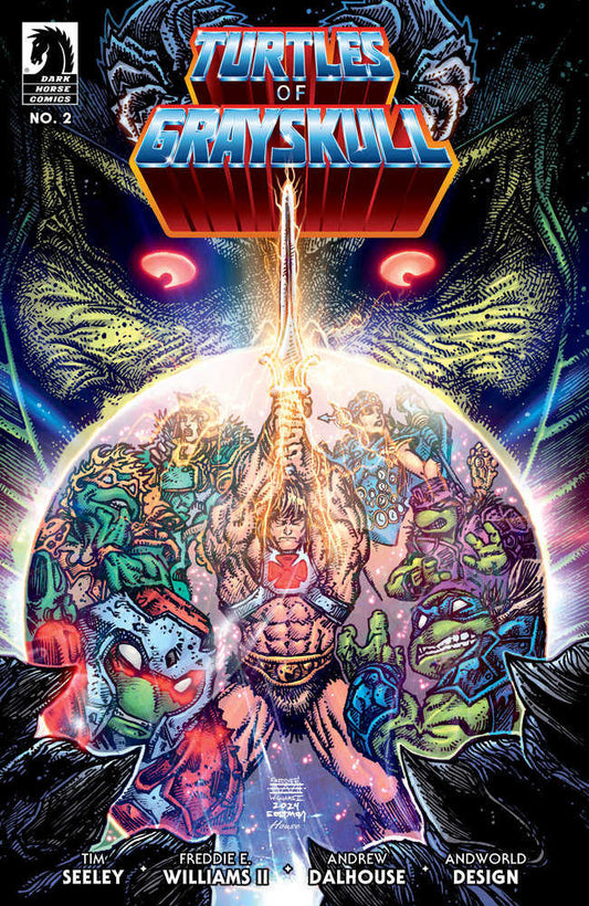 MASTERS OF UNIVERSE TEENAGE MUTANT NINJA TURTLES TURTLES OF GRAYSKULL #2 COVER B WILLI