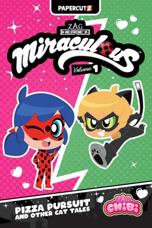MIRACULOUS LADYBUG CHIBI TPB VOLUME 1 PIZZA PURSUIT & OTHER CAT TALES