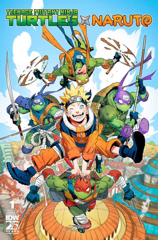 TEENAGE MUTANT NINJA TURTLES X NARUTO #1 COVER A JIMENEZ