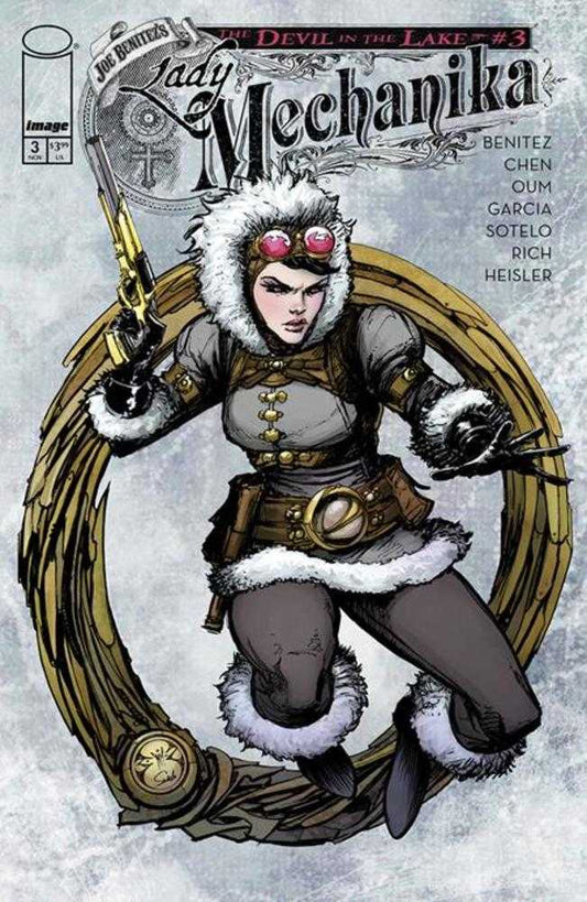 LADY MECHANIKA THE DEVIL IN THE LAKE #3 (OF 4) COVER A JOE BENITEZ