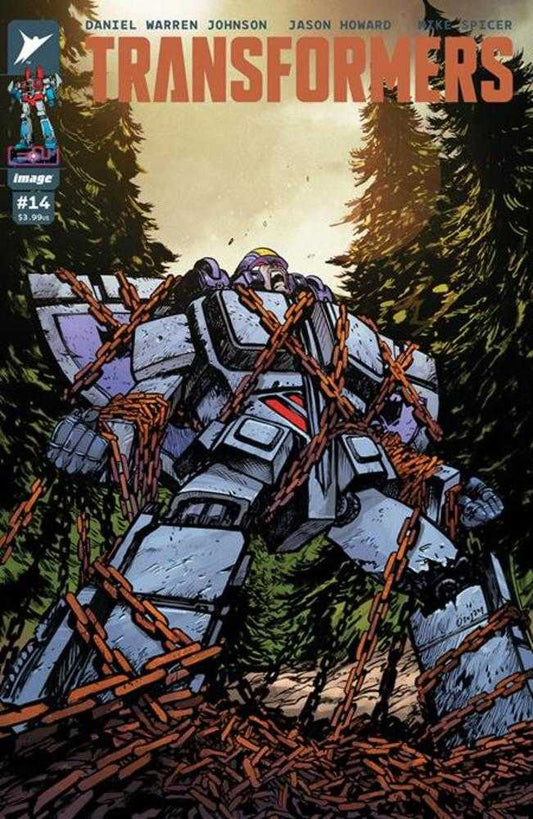 TRANSFORMERS #14 COVER A DANIEL WARREN JOHNSON & MIKE SPICER