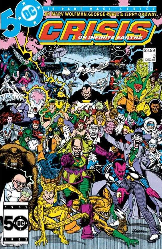 CRISIS ON INFINITE EARTHS #9 FACSIMILE EDITION COVER A GEORGE PEREZ