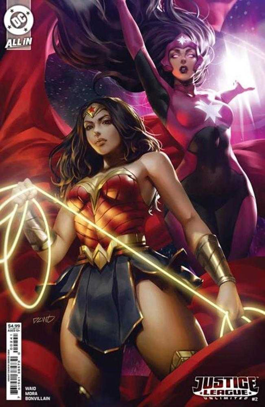 JUSTICE LEAGUE UNLIMITED #2 COVER E DERRICK CHEW CARD STOCK VARIANT