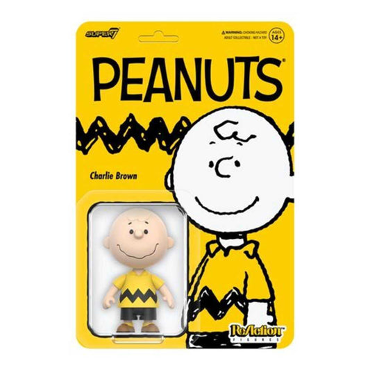 PEANUTS REACTION WV7 CHARLIE BROWN 3-3/4IN ACTION FIGURE