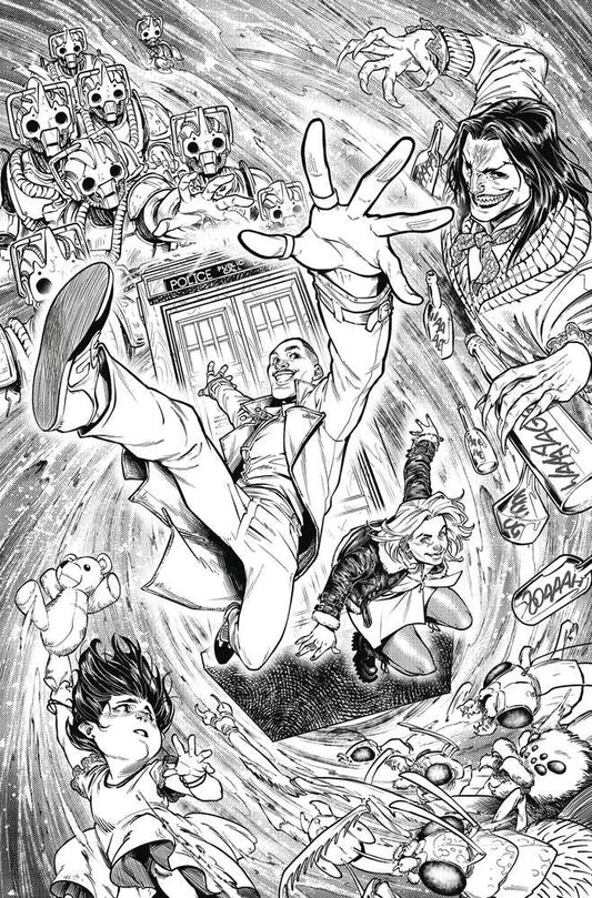 DOCTOR WHO FIFTEENTH DOCTOR #4 (OF 4) FOC ANDREO BLACK & WHITE VIRGIN