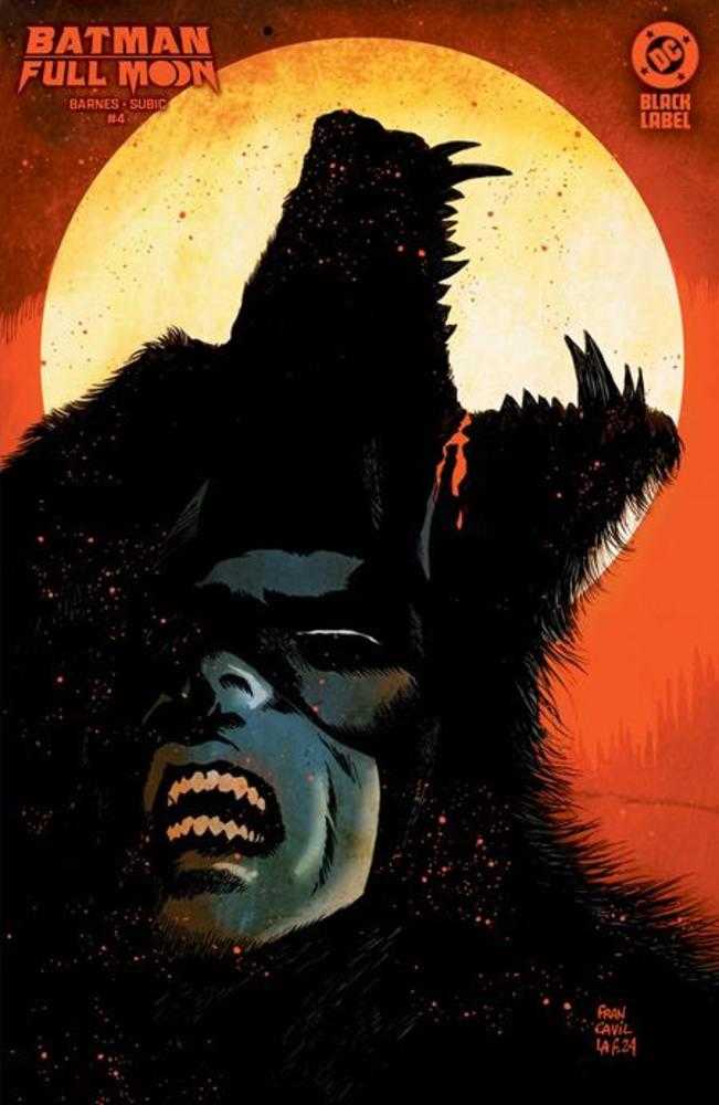 BATMAN FULL MOON #4 (OF 4) FRANCESCO FRANCAVILLA CARD STOCK VARIANT (MATURE) PREVIOUSLY FOC'D ON 12/9