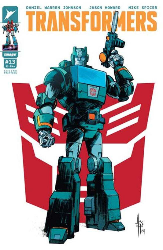 TRANSFORMERS #13 2ND PRINT COVER B JASON HOWARD AUTOBOT VARIANT