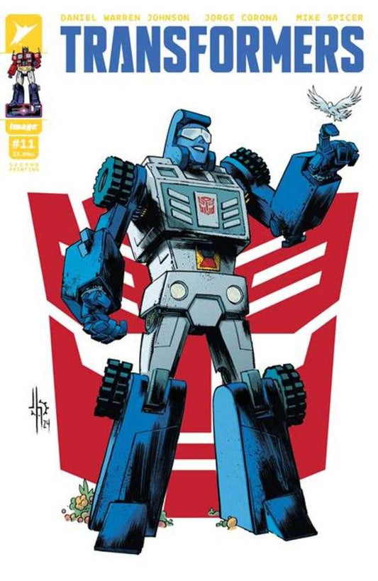 TRANSFORMERS #11 2ND PRINT COVER B JASON HOWARD AUTOBOT VARIANT