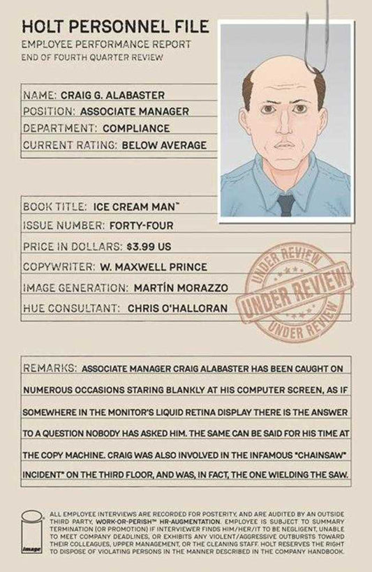 ICE CREAM MAN #44 COVER A MARTIN MORAZZO & CHRIS OHALLORAN (MATURE)