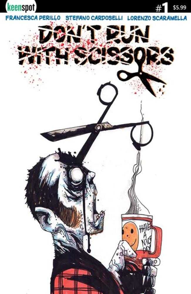 DONT RUN WITH SCISSORS #1 COVER B STEFANO CARDOSELLI COFFEE VARIANT