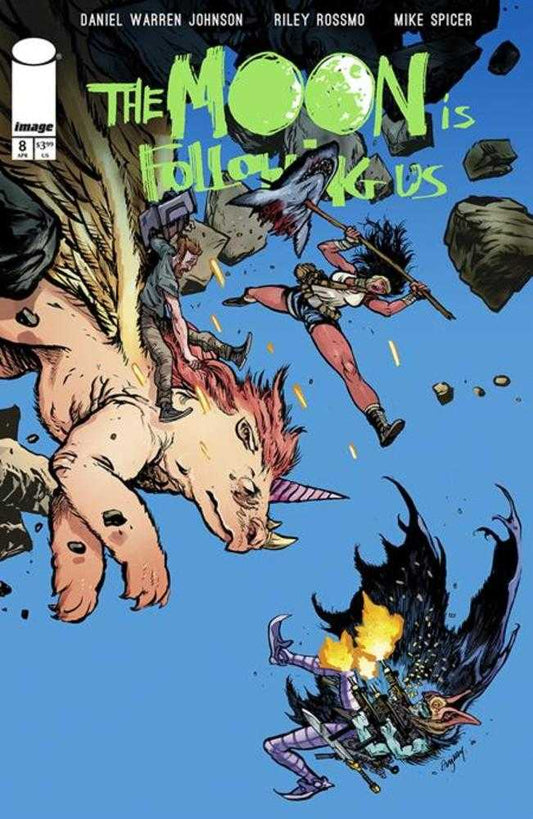 THE MOON IS FOLLOWING US #8 (OF 10) COVER B DANIEL WARREN JOHNSON & MIKE SPICER VARIANT