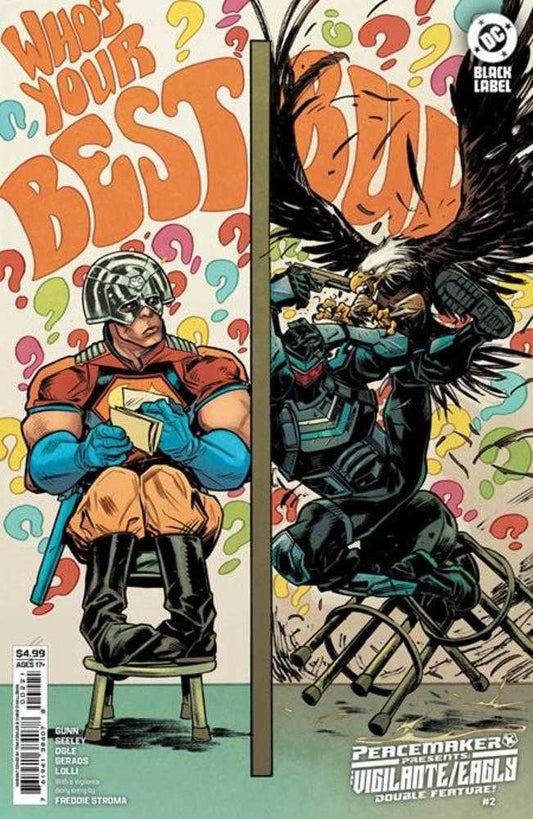PEACEMAKER PRESENTS THE VIGILANTE EAGLY DOUBLE FEATURE #2 (OF 5) COVER B TOM FOWLER CARD STOCK VARIANT (MATURE)