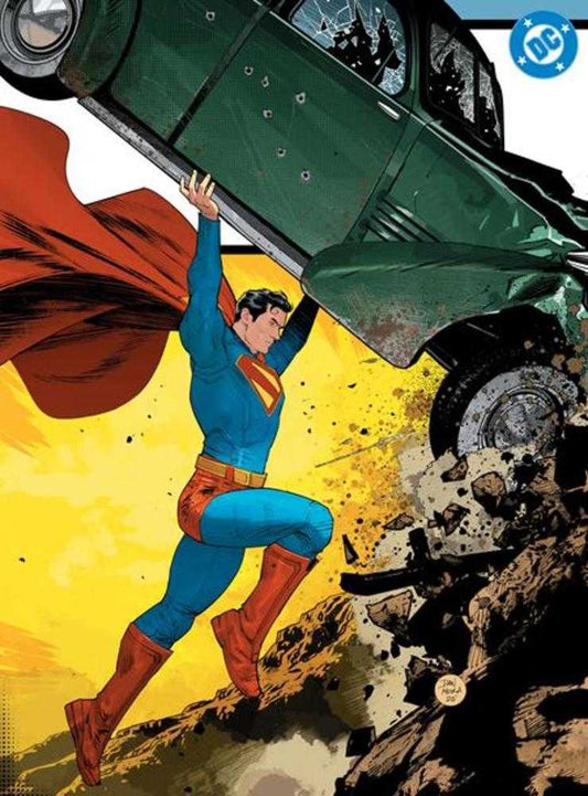 SUPERMAN DAY 2025 - ACTION COMICS #1 GOLDEN AGE SIZED FACSIMILE EDITION COVER B DAN MORA HOMAGE CARD STOCK VARIANT